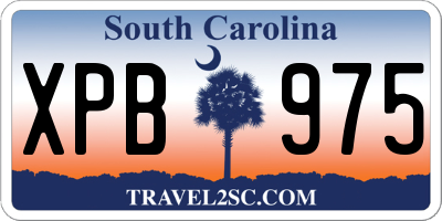 SC license plate XPB975