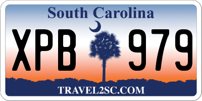 SC license plate XPB979
