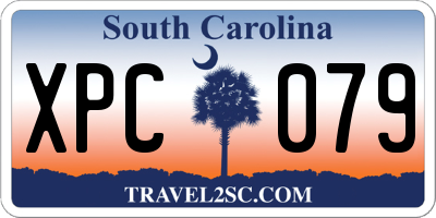 SC license plate XPC079