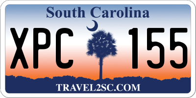 SC license plate XPC155