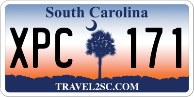 SC license plate XPC171