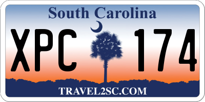SC license plate XPC174