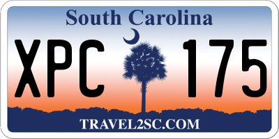 SC license plate XPC175