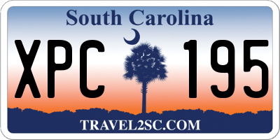 SC license plate XPC195