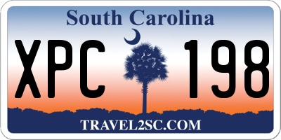 SC license plate XPC198