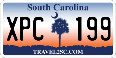 SC license plate XPC199