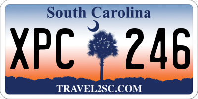 SC license plate XPC246