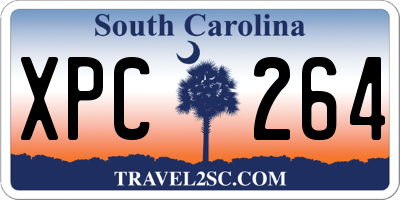 SC license plate XPC264