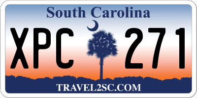 SC license plate XPC271