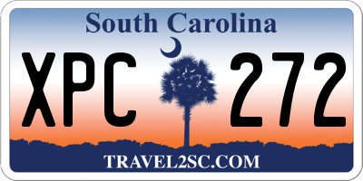 SC license plate XPC272