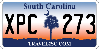 SC license plate XPC273