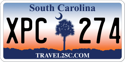SC license plate XPC274