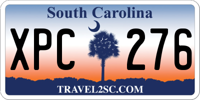 SC license plate XPC276