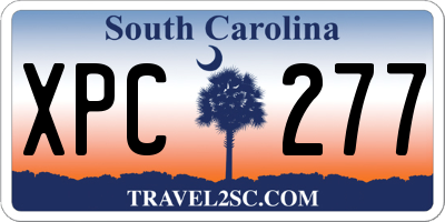SC license plate XPC277