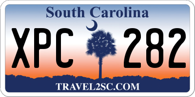 SC license plate XPC282