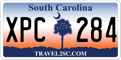 SC license plate XPC284