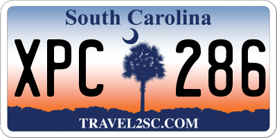 SC license plate XPC286