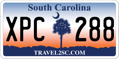 SC license plate XPC288