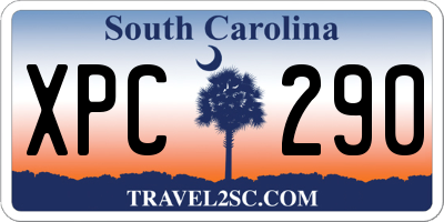 SC license plate XPC290