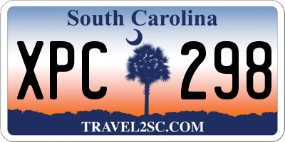 SC license plate XPC298