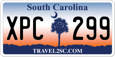 SC license plate XPC299