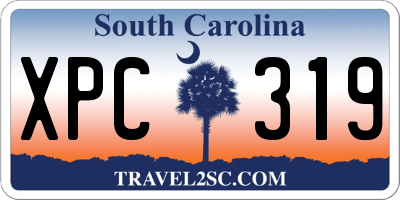 SC license plate XPC319