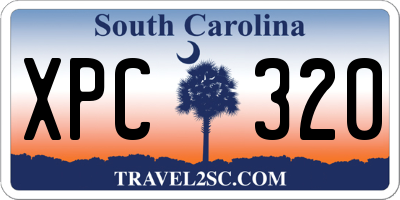 SC license plate XPC320