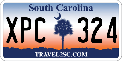SC license plate XPC324