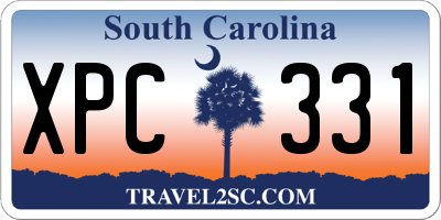 SC license plate XPC331