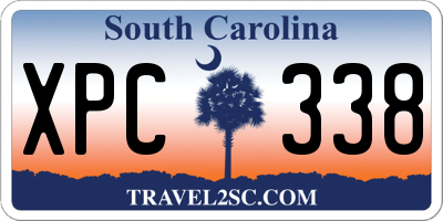 SC license plate XPC338