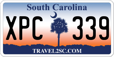 SC license plate XPC339