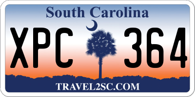 SC license plate XPC364