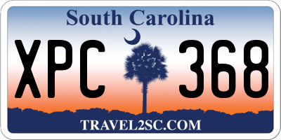 SC license plate XPC368