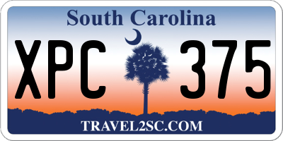 SC license plate XPC375