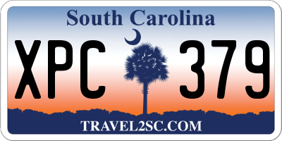 SC license plate XPC379