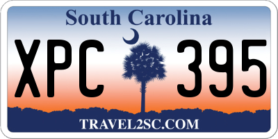 SC license plate XPC395