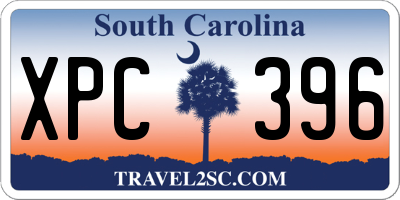 SC license plate XPC396