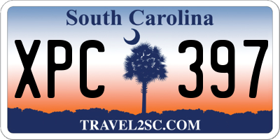 SC license plate XPC397