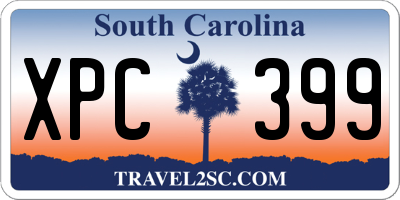 SC license plate XPC399