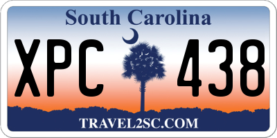SC license plate XPC438