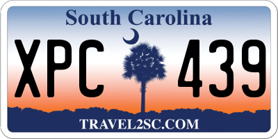 SC license plate XPC439