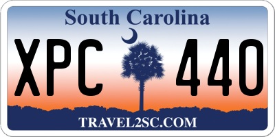SC license plate XPC440