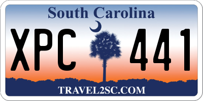 SC license plate XPC441