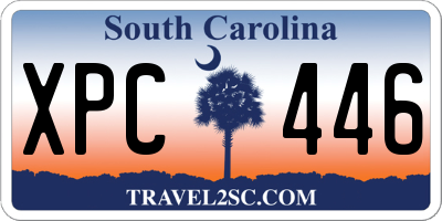 SC license plate XPC446