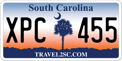 SC license plate XPC455