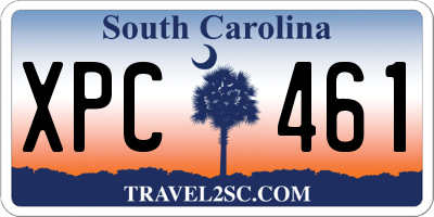 SC license plate XPC461