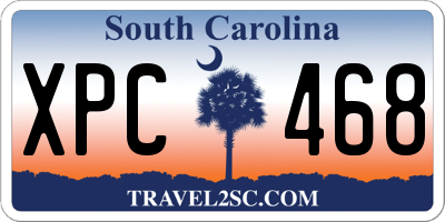 SC license plate XPC468