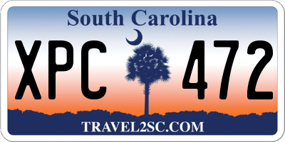 SC license plate XPC472