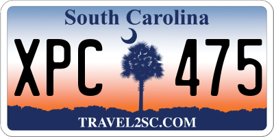 SC license plate XPC475