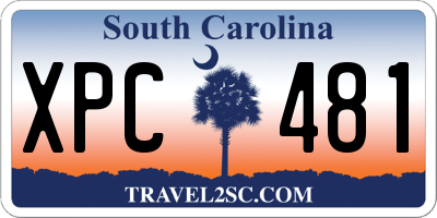 SC license plate XPC481